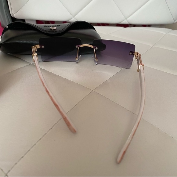 Rimless retro sunglasses shades - Picture 3 of 3